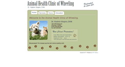 Desktop Screenshot of animalhealthclinicofwheeling.com