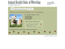 Tablet Screenshot of animalhealthclinicofwheeling.com